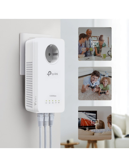 TP-Link TL-WPA8631P KIT adaptador de red PowerLine 300 Mbit/s Ethernet Wifi Blanco 2 pieza(s)