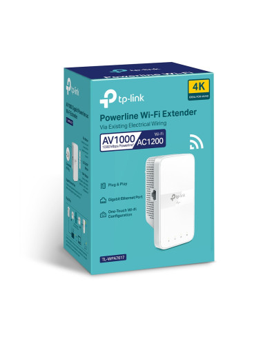 TP-Link TL-WPA7617 adaptador de red PowerLine 1200 Mbit/s Ethernet Wifi Blanco 1 pieza(s)