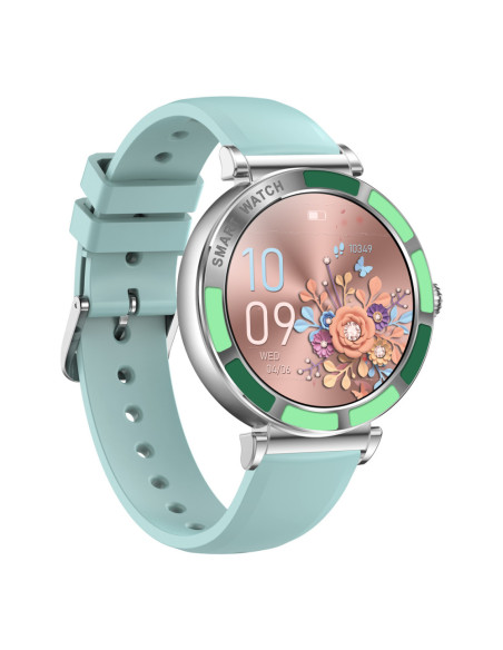 Trevi T-FIT 245 L 3,23 cm (1.27") IPS 41 mm Digital Pantalla táctil Verde, Metálico