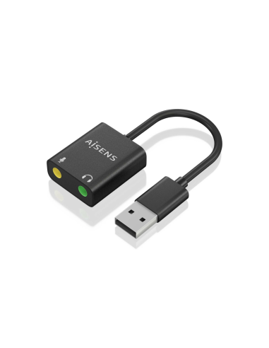 AISENS A106-0769 cambiador de género para cable 2x 3.5 mm