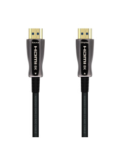 AISENS Cable HDMI V2.1 AOC Ultra Alta Velocidad / HEC 8k@60Hz 4k@120Hz 4:4:4 48Gbps, A/M-A/M, Negro, 40m