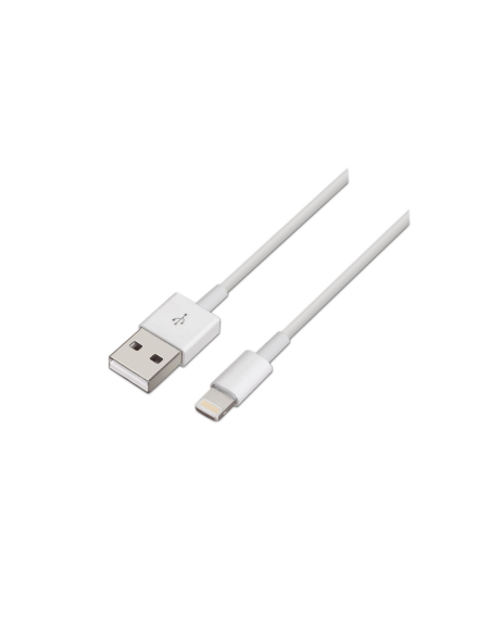 AISENS A102-0035 cable de conector Lightning 1 m Blanco