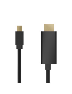 AISENS A125-0458 adaptador de cable de vídeo 3 m Mini DisplayPort HDMI Negro 2