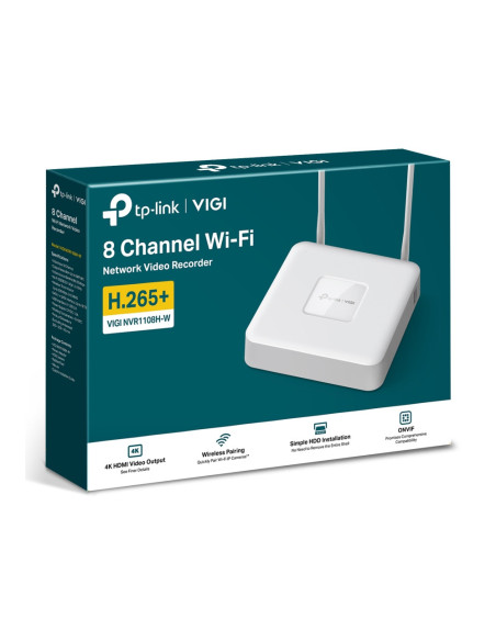 TP-Link VIGI NVR1108H-W Blanco