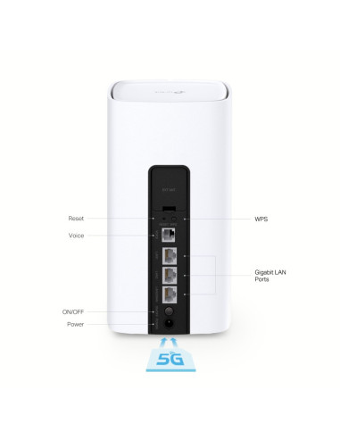 TP-Link NX510v router inalámbrico Gigabit Ethernet Doble banda (2,4 GHz / 5 GHz) 5G Blanco