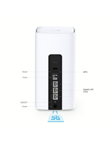 TP-Link NX510v router inalámbrico Gigabit Ethernet Doble banda (2,4 GHz / 5 GHz) 5G Blanco