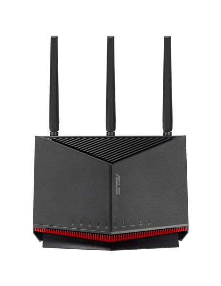 ASUS RT-BE86U router inalámbrico 10 Gigabit Ethernet Doble banda (2,4 GHz / 5 GHz) Negro
