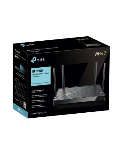 TP-Link Archer BE230 router inalámbrico 2.5 Gigabit Ethernet Doble banda (2,4 GHz / 5 GHz) Negro