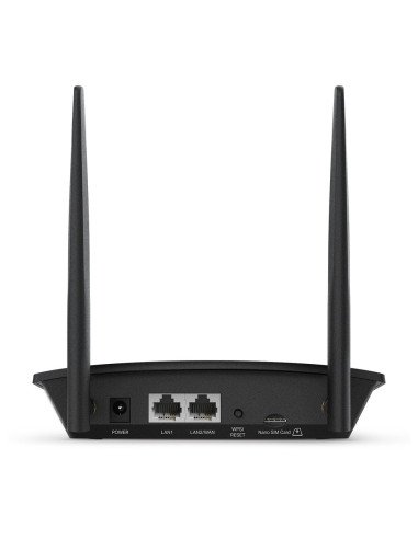 TP-Link TL-MR100 router inalámbrico Ethernet rápido Banda única (2,4 GHz) 4G Negro