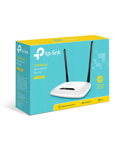 TP-Link TL-WR841N router inalámbrico Ethernet rápido Banda única (2,4 GHz) Negro, Blanco