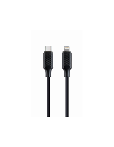 Gembird CC-USB2-CM8PM-1.5M cable de conector Lightning 1,5 m Negro