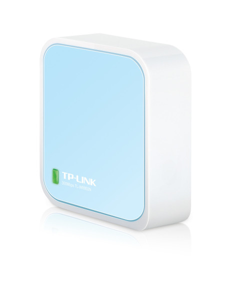 TP-Link TL-WR802N router inalámbrico Ethernet rápido Banda única (2,4 GHz) Azul, Blanco