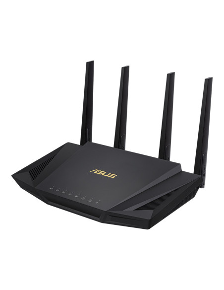 ASUS RT-AX58U router inalámbrico Gigabit Ethernet Doble banda (2,4 GHz / 5 GHz) Negro