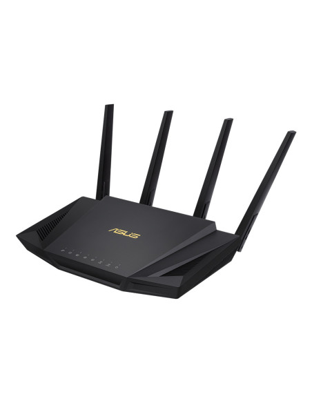 ASUS RT-AX58U router inalámbrico Gigabit Ethernet Doble banda (2,4 GHz / 5 GHz) Negro