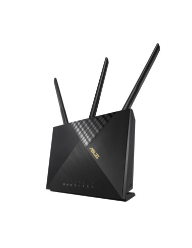ASUS 4G-AX56 router inalámbrico Gigabit Ethernet Doble banda (2,4 GHz / 5 GHz) Negro