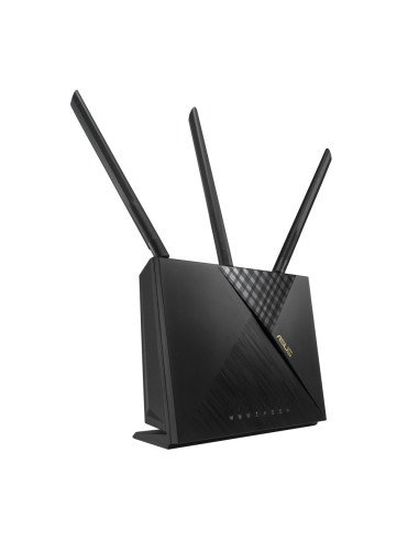 ASUS 4G-AX56 router inalámbrico Gigabit Ethernet Doble banda (2,4 GHz / 5 GHz) Negro