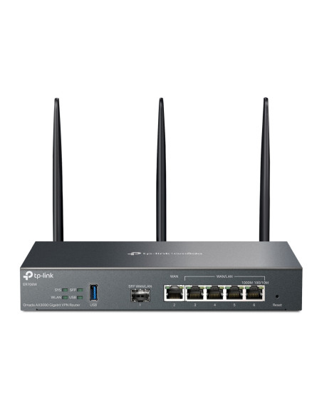 TP-Link Omada ER706W router inalámbrico Gigabit Ethernet Doble banda (2,4 GHz / 5 GHz) Negro