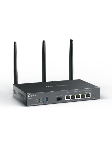 TP-Link Omada ER706W router inalámbrico Gigabit Ethernet Doble banda (2,4 GHz / 5 GHz) Negro
