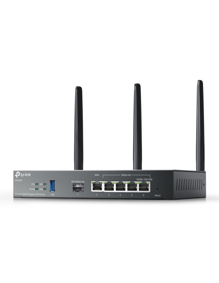 TP-Link Omada ER706W router inalámbrico Gigabit Ethernet Doble banda (2,4 GHz / 5 GHz) Negro