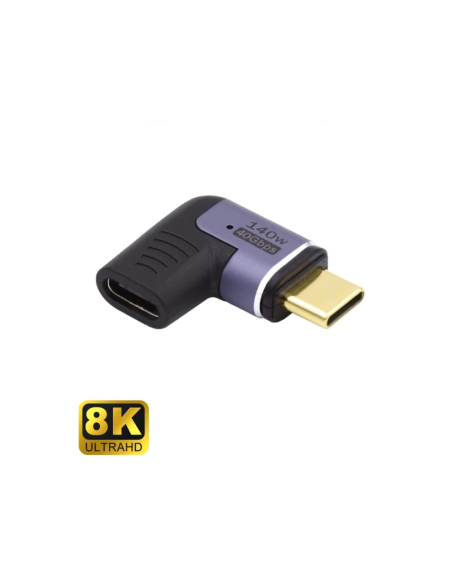 Ewent EC1048 cambiador de género para cable USB-C Negro, Púrpura