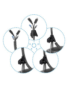 AISENS A151-0900 organizador de cables Universal Pasacables 1 pieza(s) 2