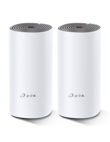 TP-Link Deco E4 (2-pack) Doble banda (2,4 GHz / 5 GHz) Wi-Fi 5 (802.11ac) Blanco, Gris Interno