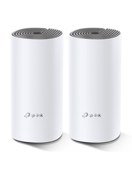 TP-Link Deco E4 (2-pack) Doble banda (2,4 GHz / 5 GHz) Wi-Fi 5 (802.11ac) Blanco, Gris Interno