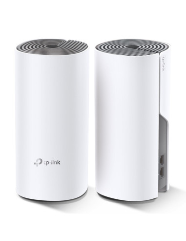 TP-Link Deco E4 (2-pack) Doble banda (2,4 GHz / 5 GHz) Wi-Fi 5 (802.11ac) Blanco, Gris Interno