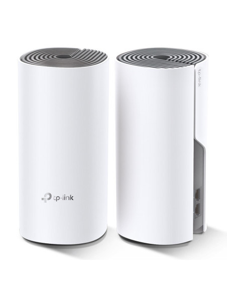 TP-Link Deco E4 (2-pack) Doble banda (2,4 GHz / 5 GHz) Wi-Fi 5 (802.11ac) Blanco, Gris Interno
