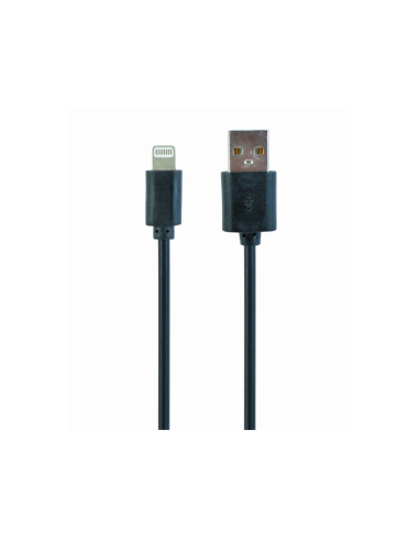 Gembird CC-USB2-AMLM-1M cable de conector Lightning Negro