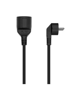 AISENS Cable Alargador de Alimentacion Schuko, CEE7/M-CEE7/H, Negro, 3.0M