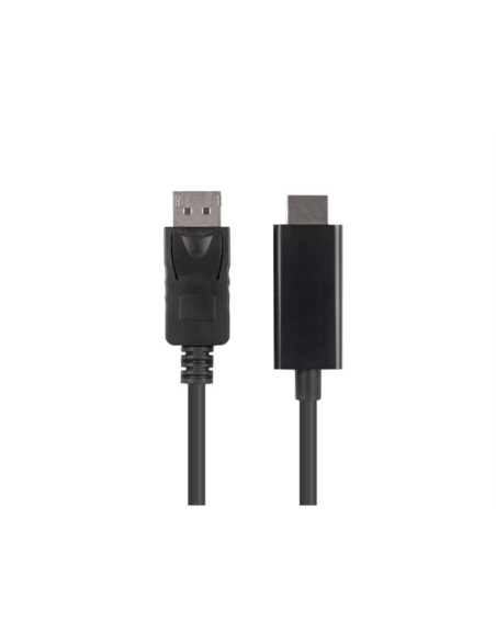 Lanberg CA-DPHD-11CC-0010-BK cambiador de género para cable DisplayPort HDMI Negro