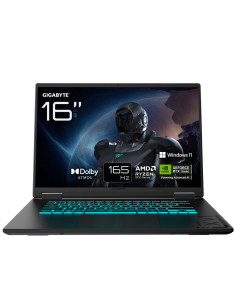 GIGABYTE GAMING A16 3VHK3PT864SD ordenador portatil AMD Ryzen™ 7 260 Portátil 40,6 cm (16") WUXGA 32 GB DDR5-SDRAM 1 TB SSD NVID 2