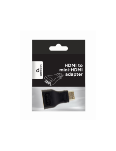 Gembird A-HDMI-FC cambiador de género para cable mini-HDMI Negro
