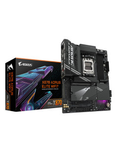 GIGABYTE X870 AORUS ELITE WIFI7 Placa Base - Compatible con CPUs AMD Ryzen 9000, 16+2+2 fases VRM, hasta 8000MHz DDR5 (OC), 3xPC