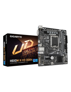GIGABYTE H610M H V3 DDR4 Placa base - Compatible con procesadores Intel Core 14th CPUs, 4+1+1 Hybrid Phases Digital VRM, up to 3