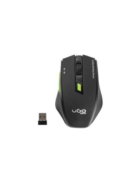 uGo MY-04 ratón Oficina mano derecha RF inalámbrico Óptico 1800 DPI
