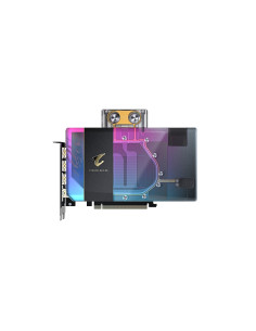 GIGABYTE AORUS GeForce RTX 5080 XTREME WATERFORCE WB 16G Tarjeta Gráfica - 16GB GDDR7, 256 bits, PCI-E 5.0, 2805MHz Core Clock,  2