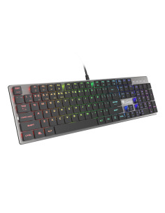 GENESIS Thor 420 RGB teclado Juego USB QWERTY Internacional de EE.UU. Plata