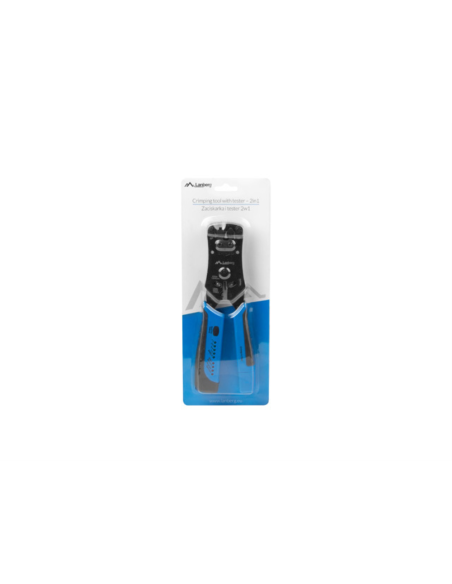 Lanberg NT-0203 crimpadora Herramienta para prensar Negro, Azul