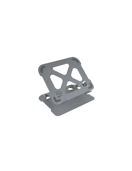 TooQ Soporte Elevador de Aluminio Ajustable Ergonómico para Portátiles, Gris