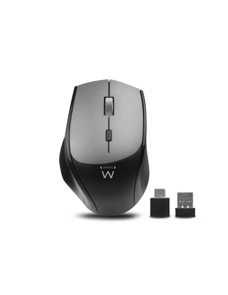 Ewent EW3245 ratón Oficina mano derecha RF inalámbrico Óptico 2400 DPI