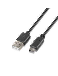 AISENS A107-0051 cable USB USB 2.0 1 m USB A USB C Negro