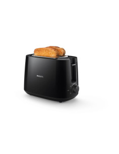 Philips Daily Collection HD2581/90 Tostadora: 2 rebanadas, ranura ancha, negro