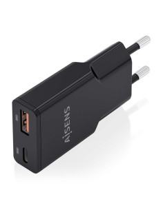 AISENS ASCH-30W2P047-BK cargador de dispositivo móvil Cámara digital, MP3, MP4, Teléfono móvil, Navegante, Portátil, Consola de  2