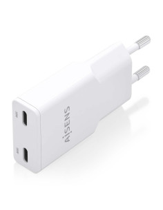 AISENS ASCH-30W2P048-W cargador de dispositivo móvil Cámara digital, MP3, MP4, Teléfono móvil, Navegante, Portátil, Consola de j 2