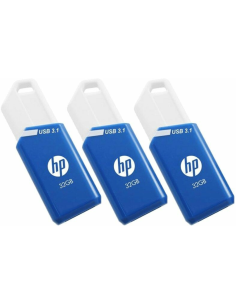 HP x755w Triple Pack unidad flash USB 32 GB USB tipo A 3.2 Gen 1 (3.1 Gen 1) Azul, Blanco