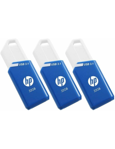 HP x755w Triple Pack unidad flash USB 32 GB USB tipo A 3.2 Gen 1 (3.1 Gen 1) Azul, Blanco