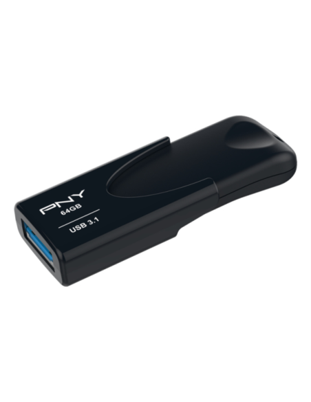 PNY Attaché 4 unidad flash USB 64 GB USB tipo A 3.2 Gen 1 (3.1 Gen 1) Negro