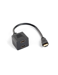 Lanberg AD-0019-BK divisor de video HDMI 2x HDMI
